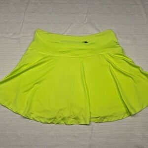 Neon Yellow Athletic Skort M NWT